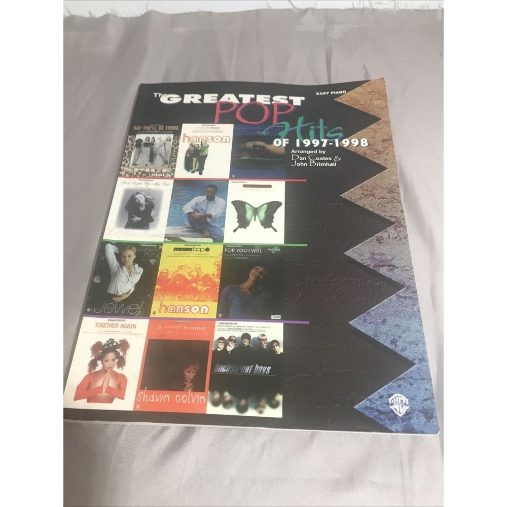 GREATEST POP HITS OF 1997-1998 EASY PIANO SONG BOOK